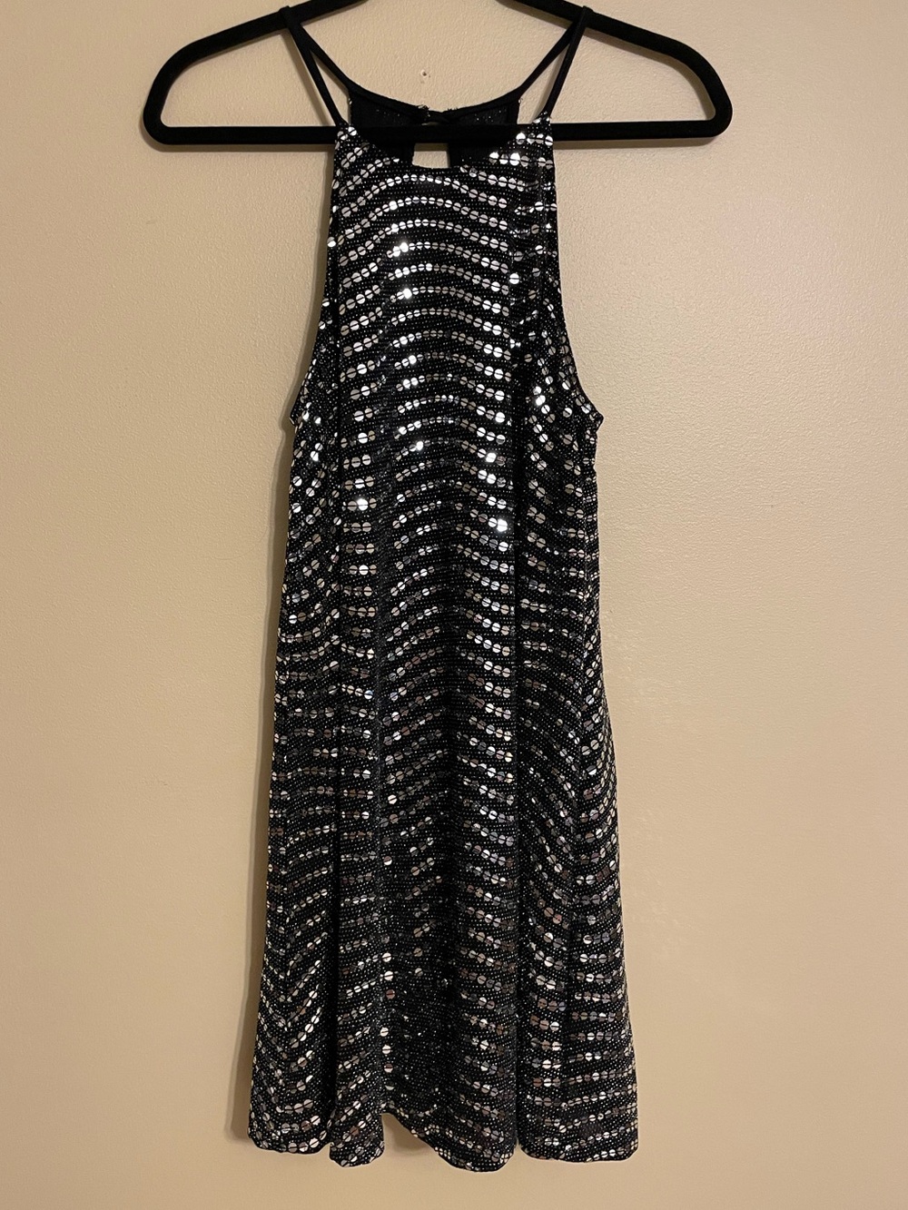 Everly silver sequin mini dress NWT size small